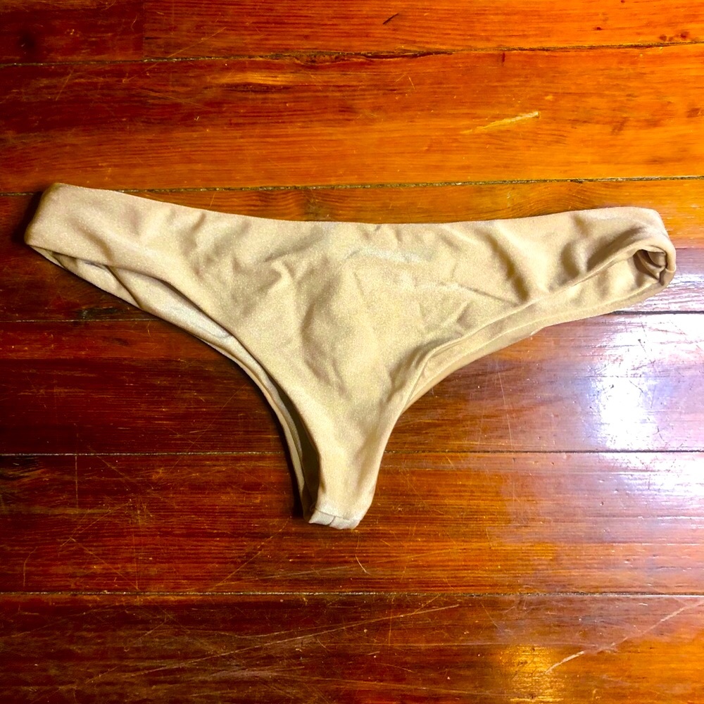 BNWOT Nude Brazilian Bikini Bottoms